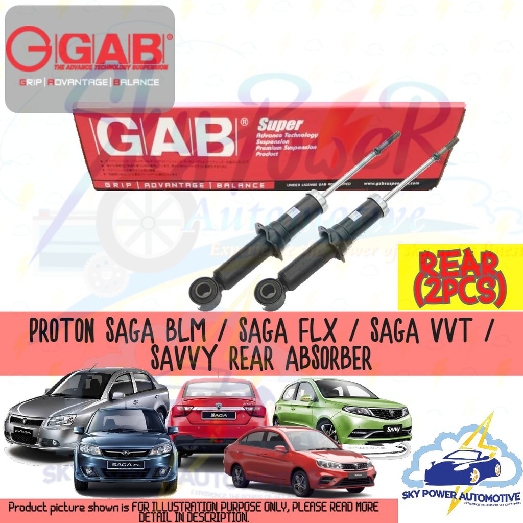 Proton Saga Blm Saga Flx Saga Vvt Savvy Gab Super Gas Shock