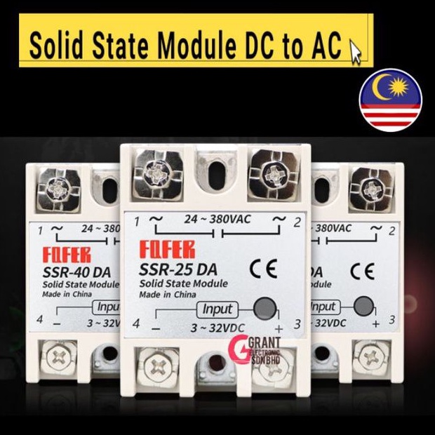 Fqtek A A A A A A Dc To Ac Solid State Relay Ssr Da Ssr