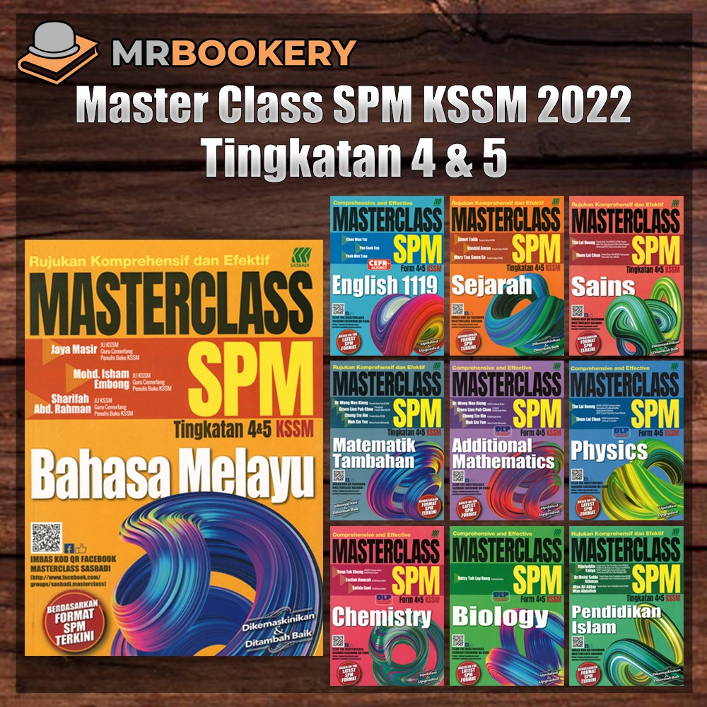 Mrbookery Buku Rujukan Master Class Spm Tingkatan Kssm