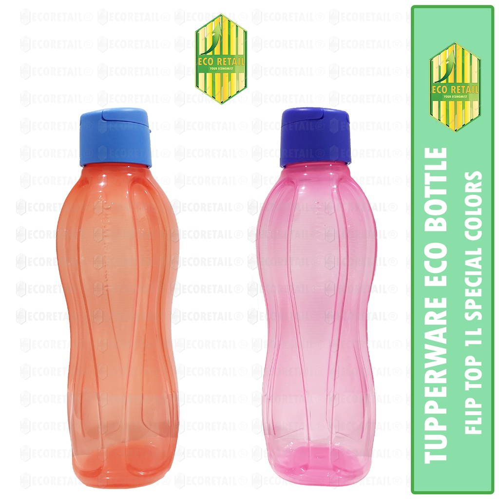 ORIGINAL TUPPERWARE ECO BOTTLE FLIP TOP 1L 1LITER WATER BOTTLE SPECIAL