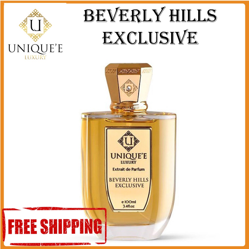 Unique E Luxury Beverly Hills Exclusive Ml Shopee Malaysia