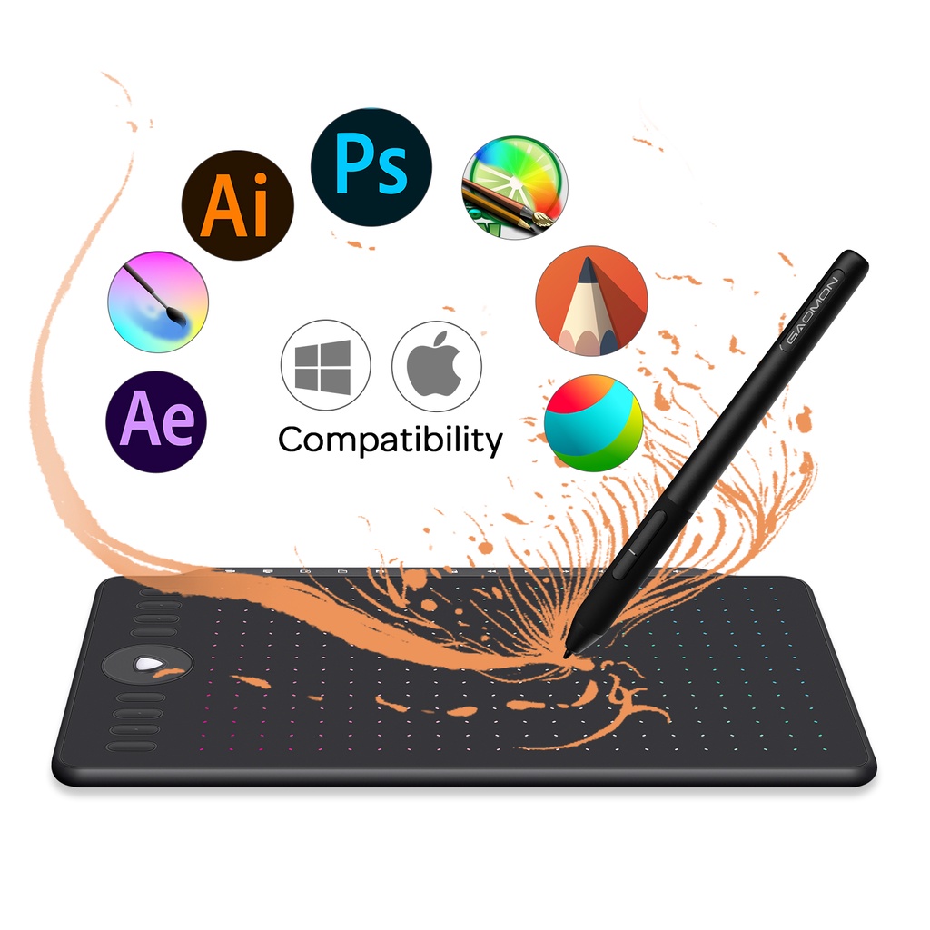 GAOMON M1220 Tablet Graphics Drawing 106 25inch Ultrathin Digital Pen