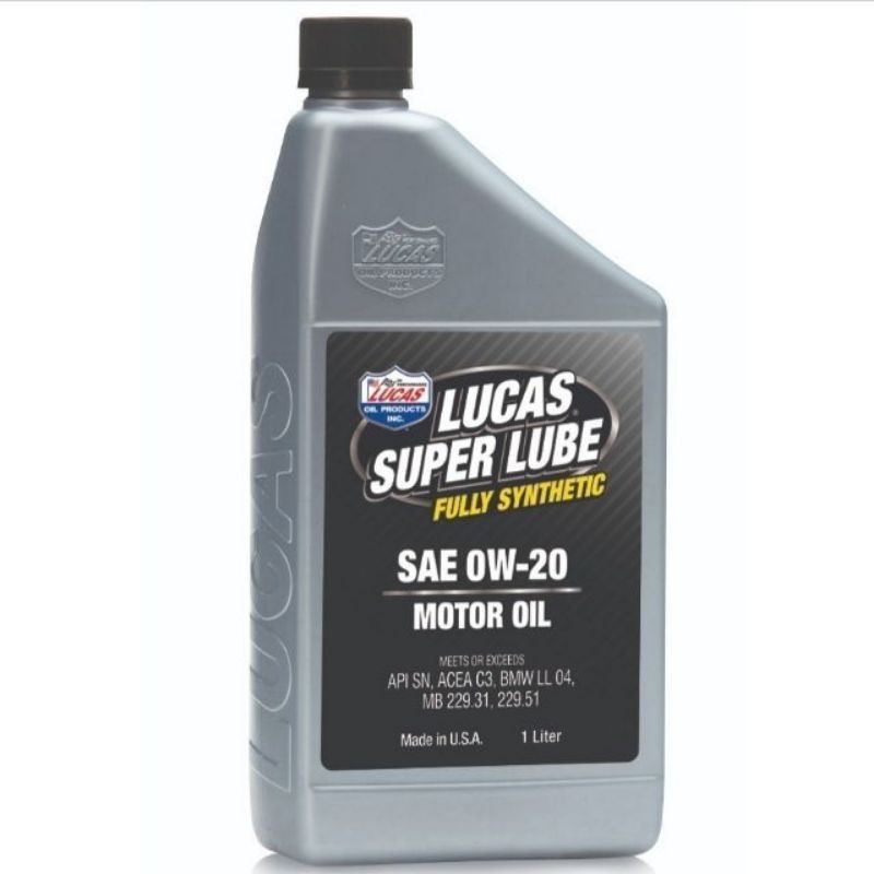 Lucas Oil Super Lube Fully Synthetic Sae W Hybrid Car Engine Oil