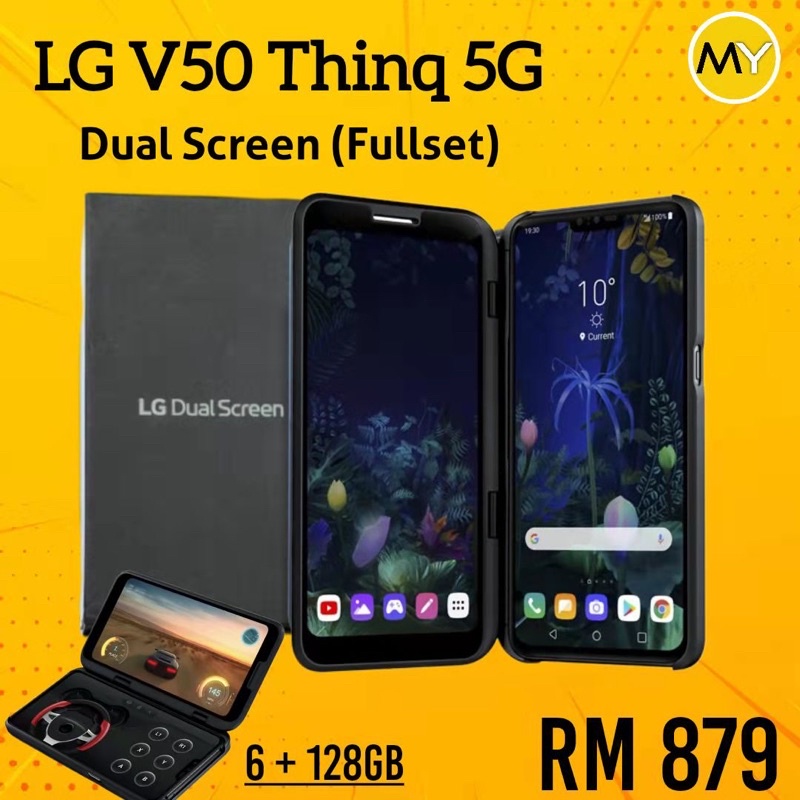 LG V50 ThinQ DUAL SCREEN FULLSET 6 128GB Original Second Shopee