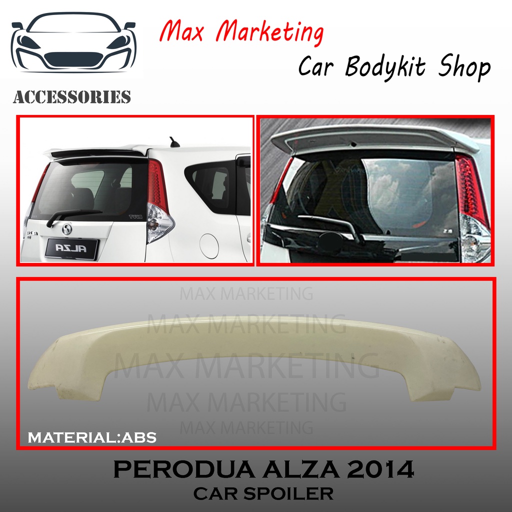 PERODUA ALZA 2014 FACELIFT SE STYLE CAR SPOILER ABS SKIRT LIP BODYKIT