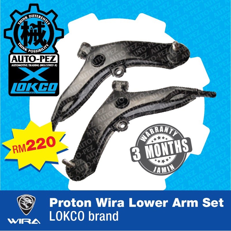 Proton Wira Lower Arm Set Lokco Brand Shopee Malaysia