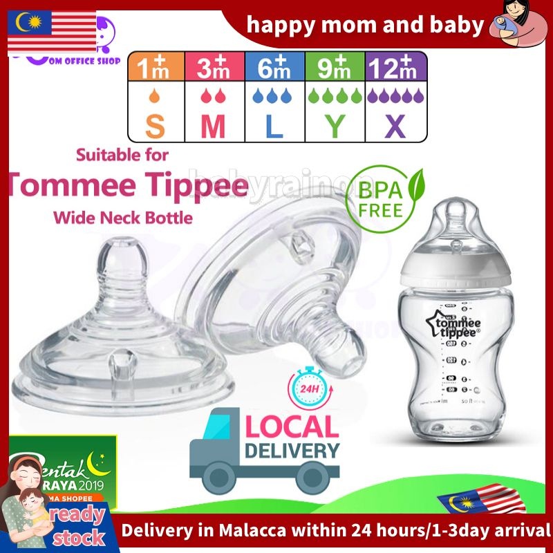 Puting Teat Anti Colic For Tommee Tippee Wide Neck Bottle X Botol Susu