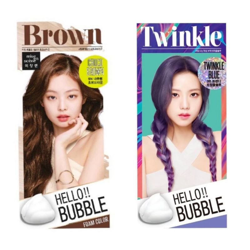 Mise En Scene Hello Bubble X BLACKPINK Hair Dye Coloring Shopee Malaysia