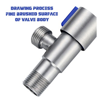 MCPO100 BLUE SUS304 Stainless Steel Quarter Turn Angle Valve 1 2 Inch