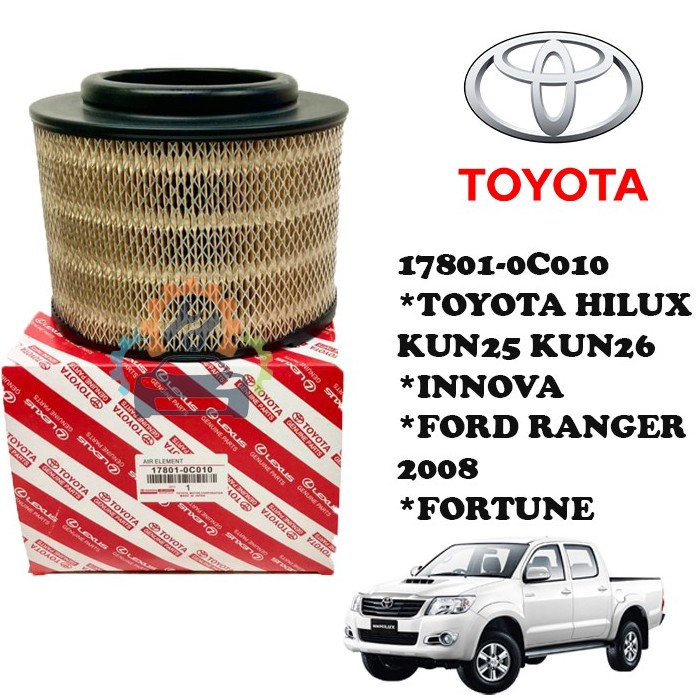 TOYOTA HILUX KUN25 KUN26 INNOVA FORD RANGER 2008 FORTUNE AIR FILTER