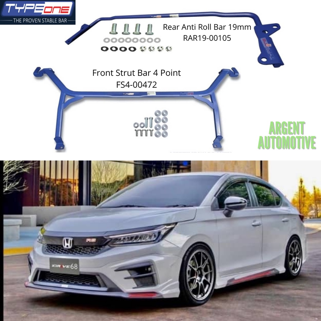 Package Type One Safety Bar Honda City Gn Set Rear Anti