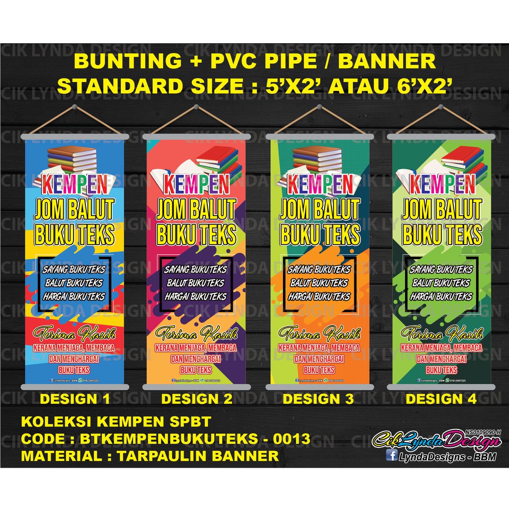 PRE ORDER BUNTING PVC PIPE KEMPEN JOM BALUT BUKU TEKS SPBT