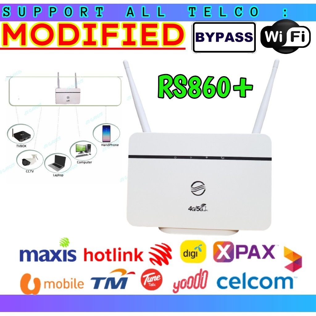 RS860 Ultra MODEM MODIFIED UNLIMITED 4G Wi Fi LTE CPE WIFI Router