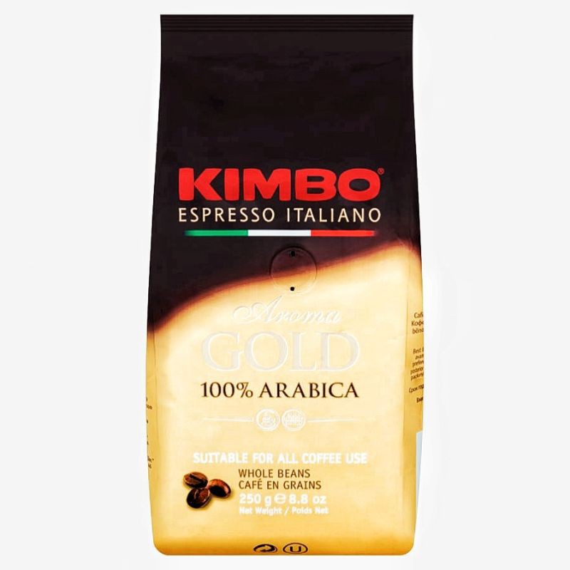 Kimbo Aroma Gold 100 Arabica Whole Coffee Beans 250g Shopee Malaysia