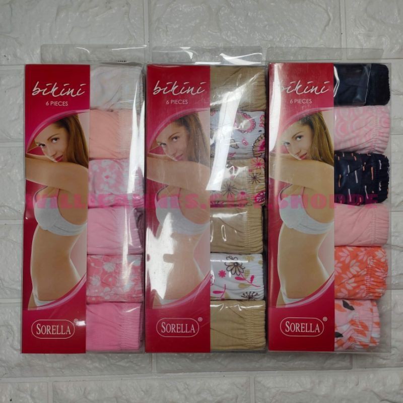 SORELLA BIKINI PANTY FOR WOMEN 6PCS IN 1PACK Shopee Malaysia