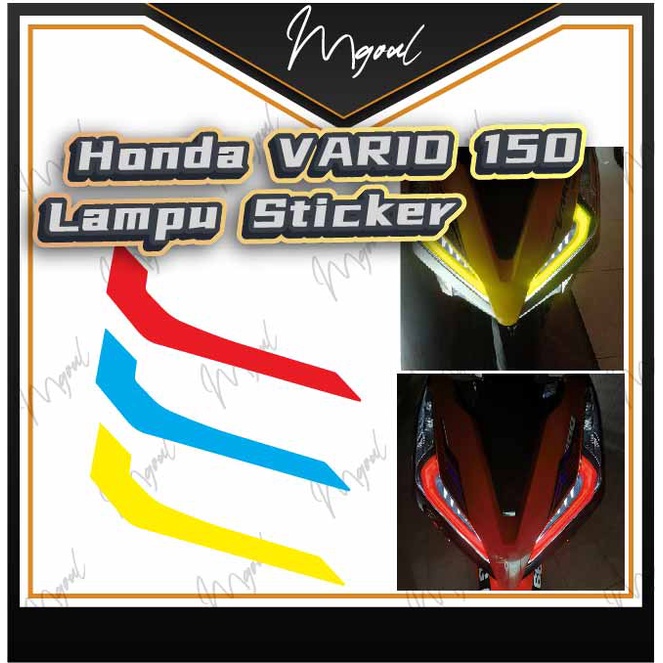 Readystock High Grade Honda Vario Sticker Lampu Vario Kiri