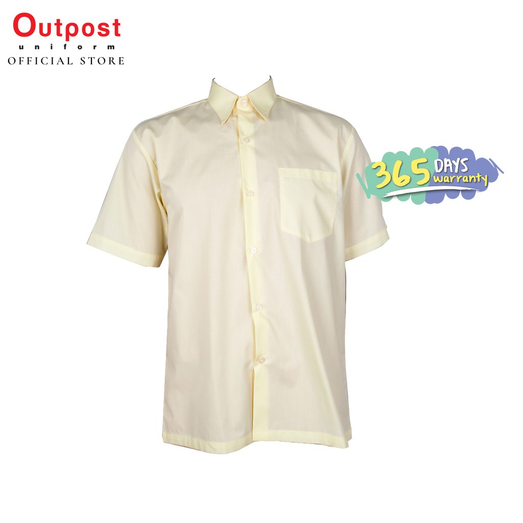 Outpost Kemeja Kuning Pengawas Sekolah Lengan Pendek Baju Sekolah