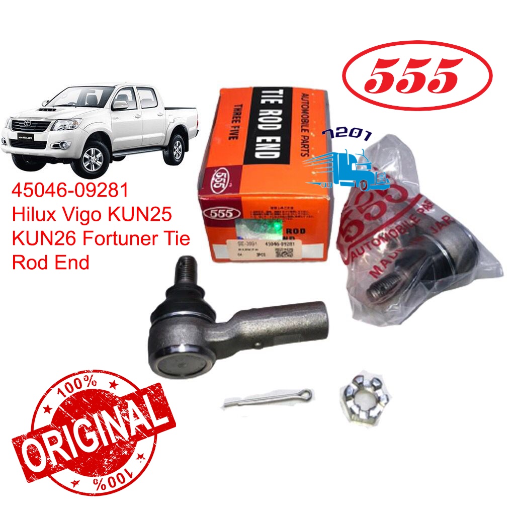 100 Original Hilux Vigo KUN25 KUN26 Fortuner Tie Rod End Set SE 3891