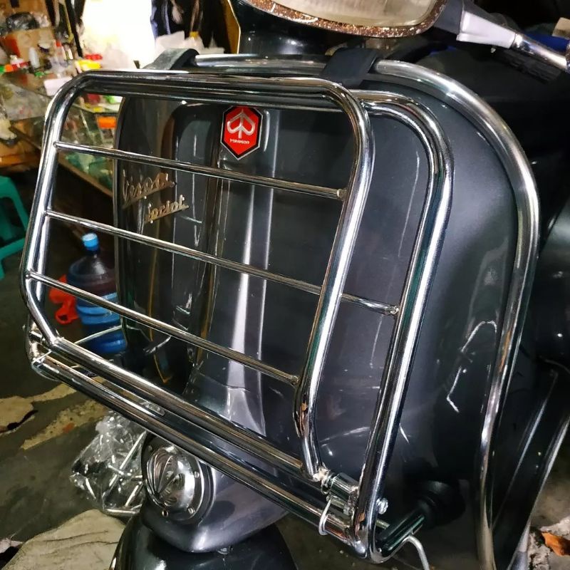 Front Rack Front Rack Vespa Super Sprint Bajaj Chrome Ulma Line Model