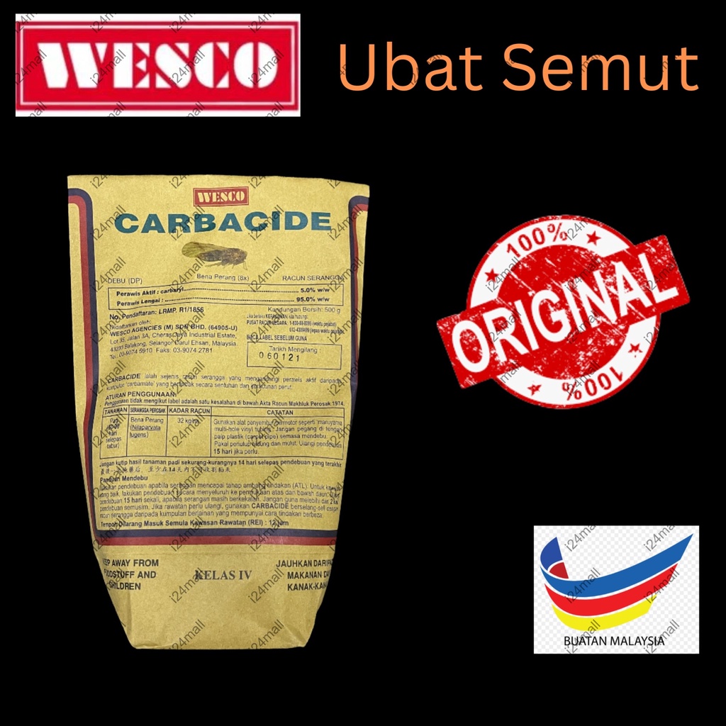 Wesco Carbacide G Ant Powder Ubat Semut Racun Serangga Serbuk