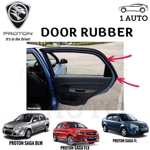 ORIGINAL PROTON PART PROTON SAGA BLM FLX FL DOOR RUBBER 1 PCS