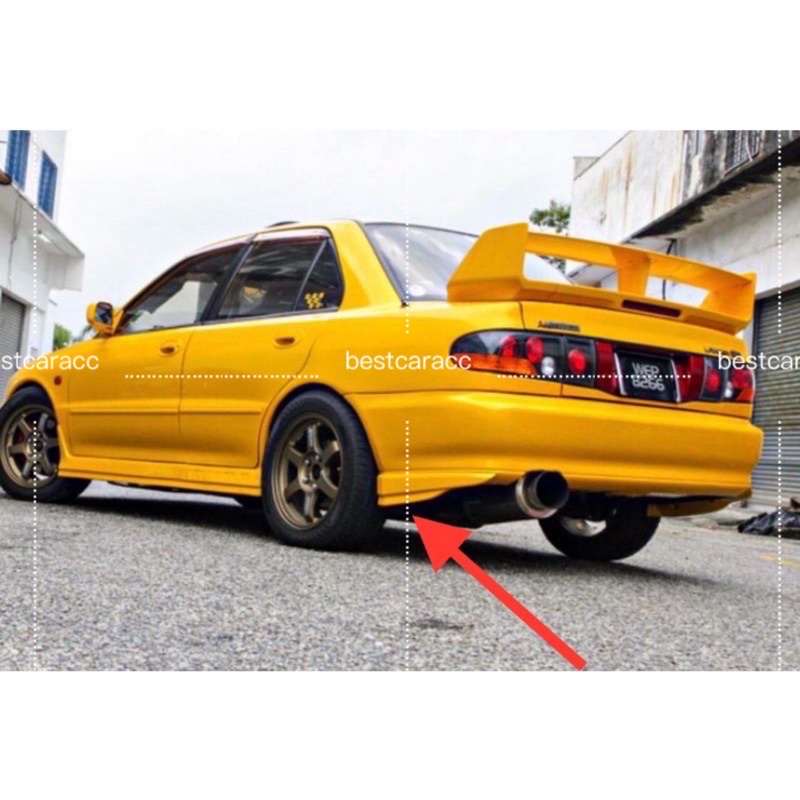 Evo3 Evo 3 Rear Skirt Lip Bumper Set For Proton Wira Sedan Aeroback