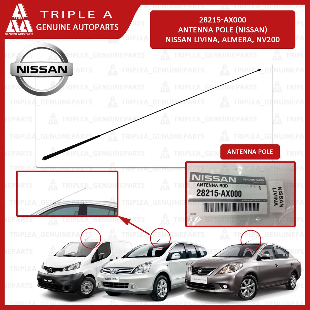 Ax Antenna Pole Nissan Almera Livina Nv Antenna Assy Roof