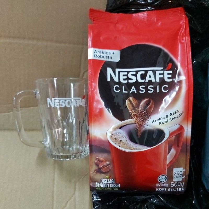 Nescafe Classic Refill Pack 500g 1 Glass Free Shopee Malaysia