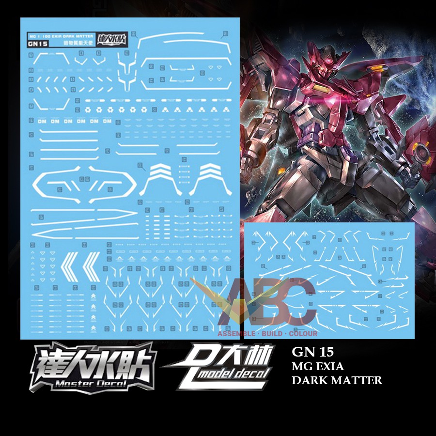 Dalin Waterslide Decal Gn Mg Exia Dark Matter Ppgn