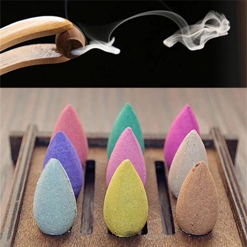 Pcs Bag Backflow Incense Cone Burner Fragrant Sandalwood