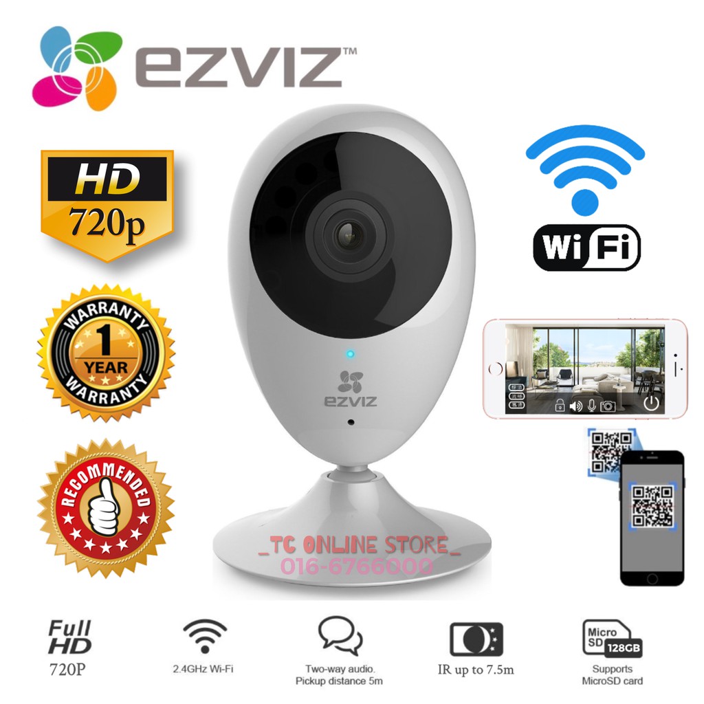 WIFI CAMERA EZVIZ C2C 720P Mini O Security Camera CCTV HIK CS CV206 C0