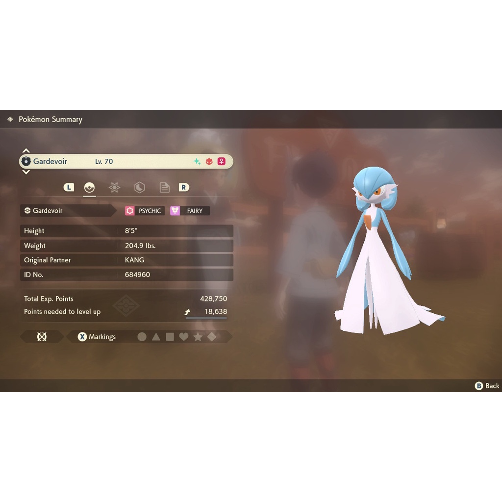 Pokemon Legends Arceus 6IV Shiny Alpha Gardevoir Shopee Malaysia