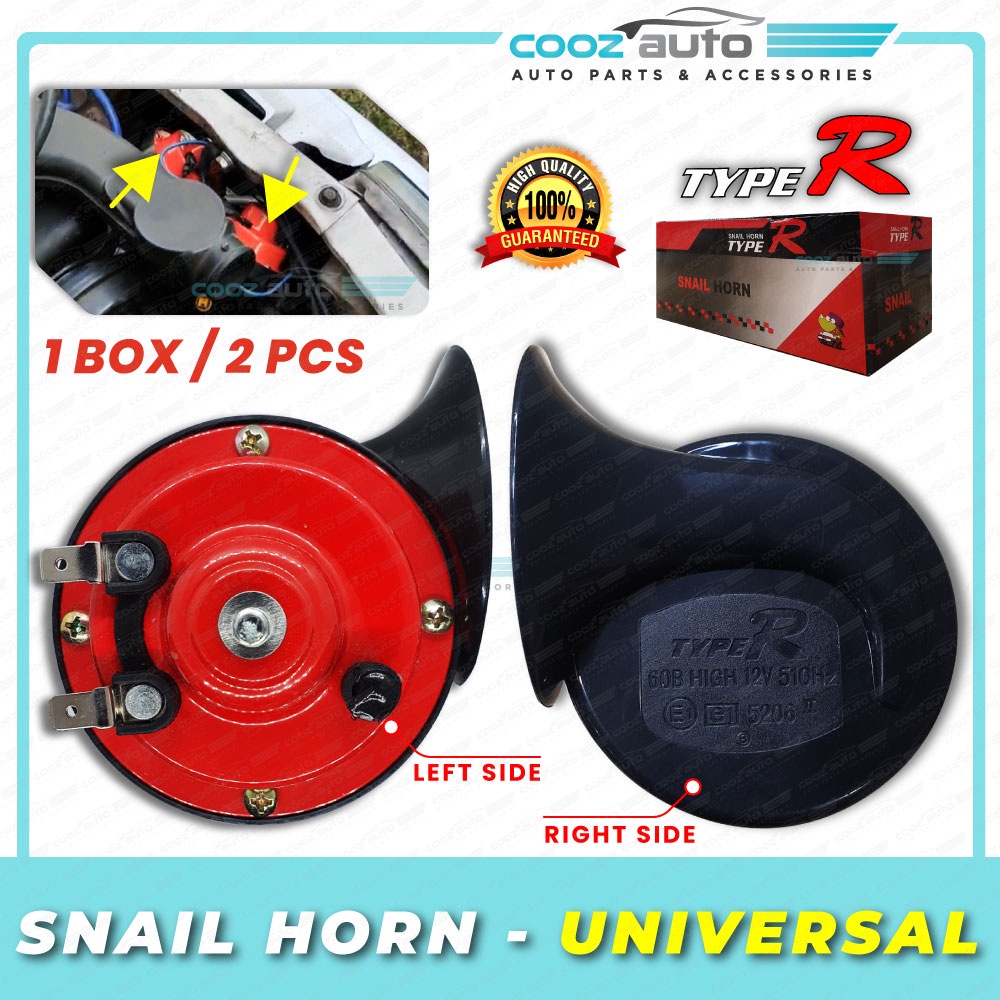 Universal Car Motorcycle Snail Horn Kereta Siput Kuat V Type R Pcs