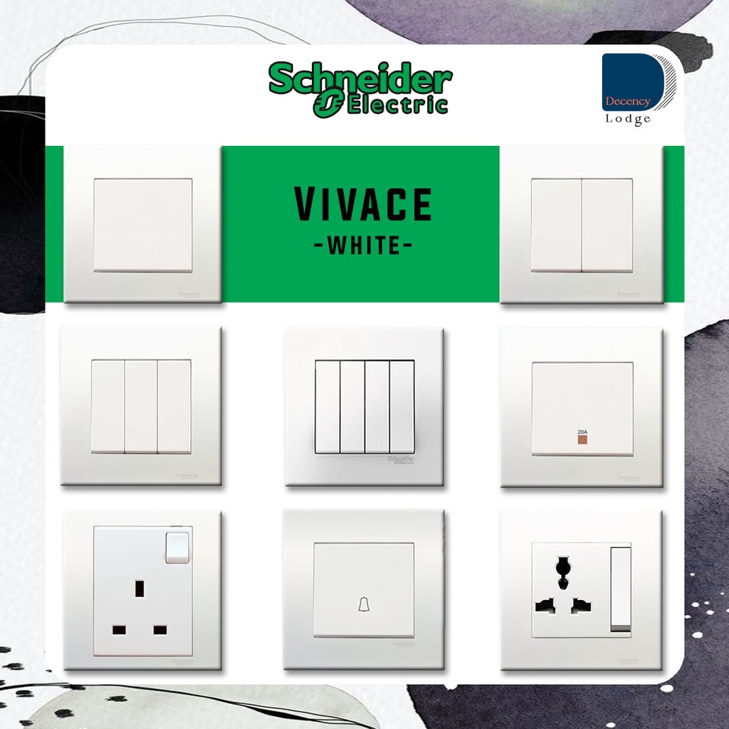 Schneider Vivace Switch Socket G G G A Universal A Way