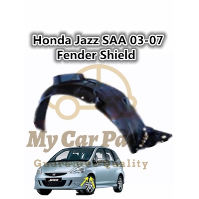 Honda Jazz 03 07 SAA FRONT DEPAN Fender Liner Cover Daun Pisang