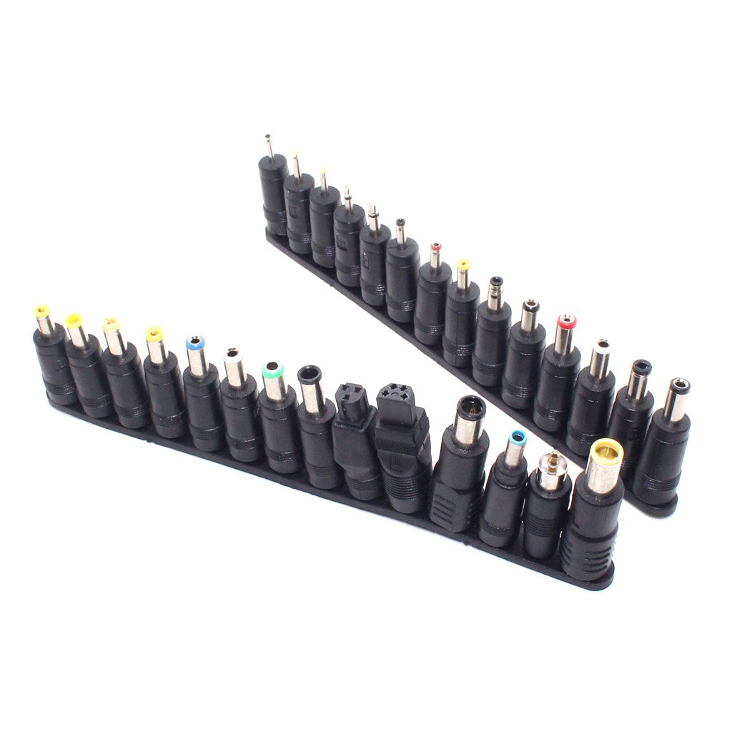 1Set Universal 28pcs DC Power 5 5x2 1mm AC DC Jack Charger To 28 Plug