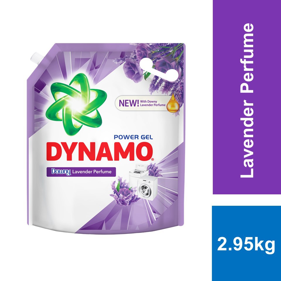 Dynamo Power Gel Liquid Detergent With Downy Lavender Perfume 2 95kg