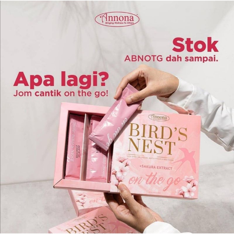 Abn Otg Annona Bird Nest On The Go Beauty Drink With Sakura Extract