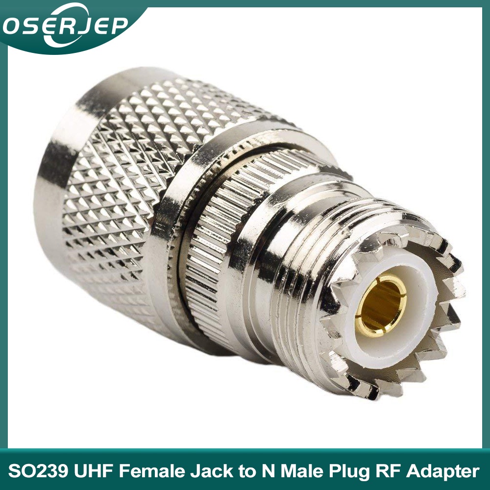 Alloy Steel N Male Plug To Uhf Female So Jack Straight Rf Coaxial