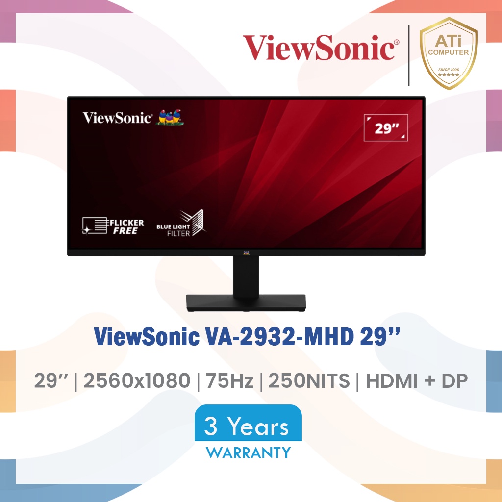 Viewsonic Va Mhd Hz Ultrawide Wfhd Ips Monitor X