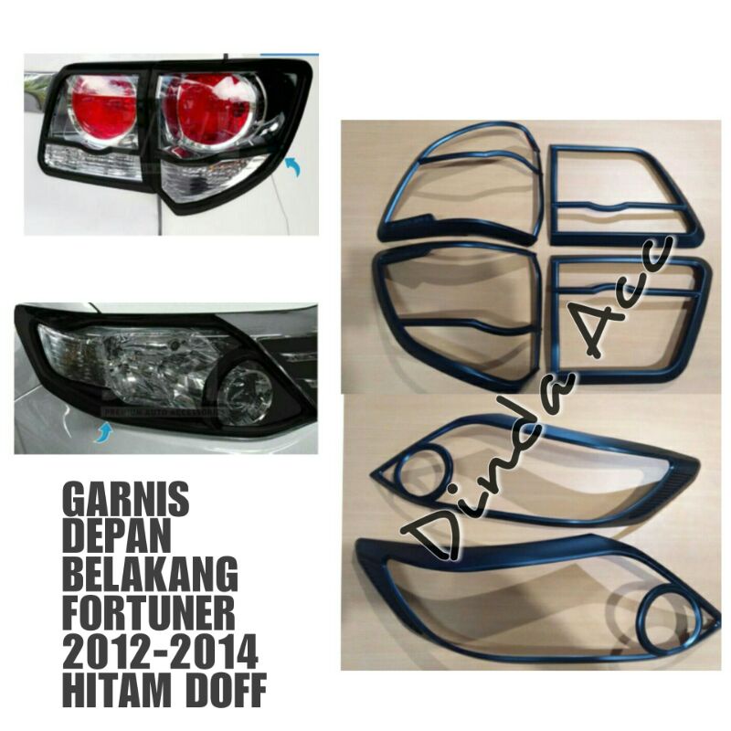 Hitam Grand Fortuner Car Light Garnis Package Front And