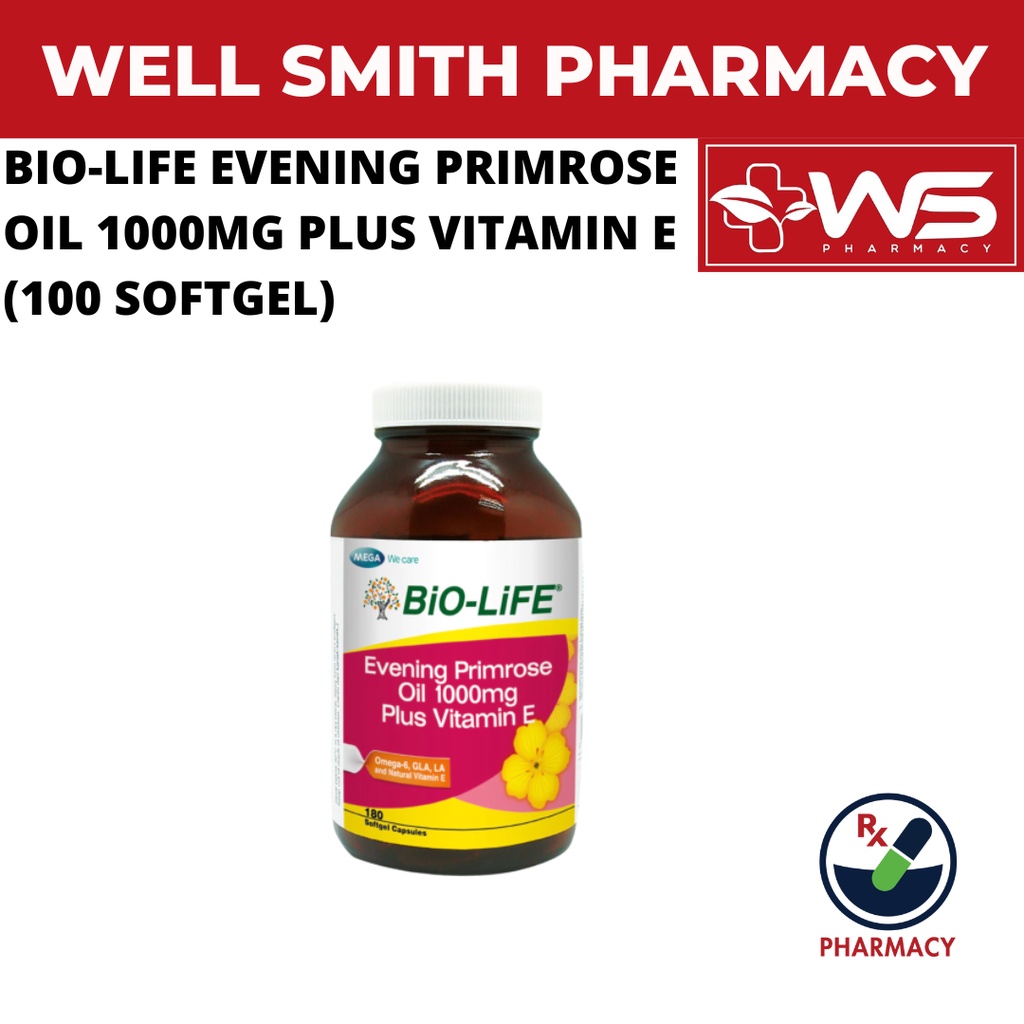 Mega Sale Bio Life Evening Primrose Oil Mg Plus Vitamin E