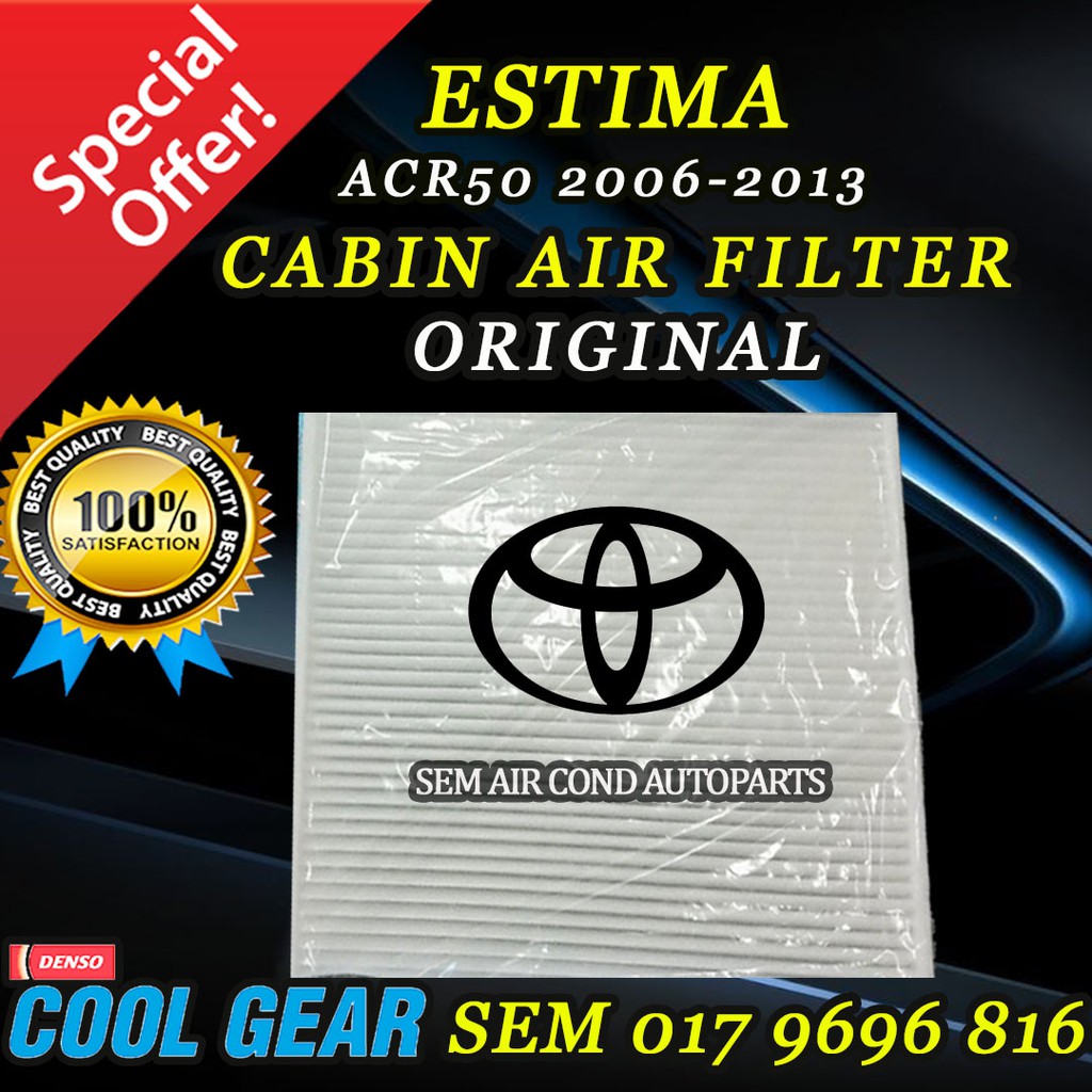 Toyota Estima Acr Year Original Cool Gear Cabin Air Filter