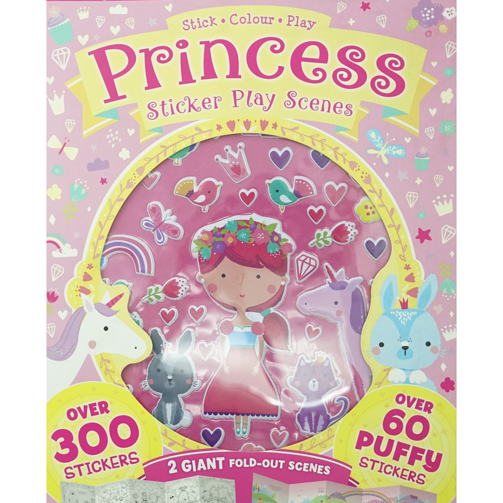 BBW Princess Sticker Play Scenes ISBN Shopee Malaysia