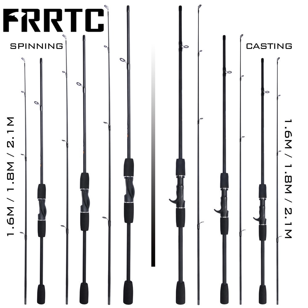 Frrtc Fishing Rod Carbon Fiber M M Casting Spinning Baitcasting