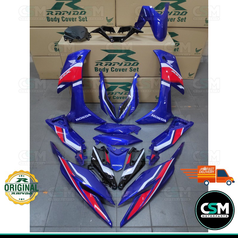 Ready Stock Coverset Bodyset Honda Rsx Rs X Trico Red Blue