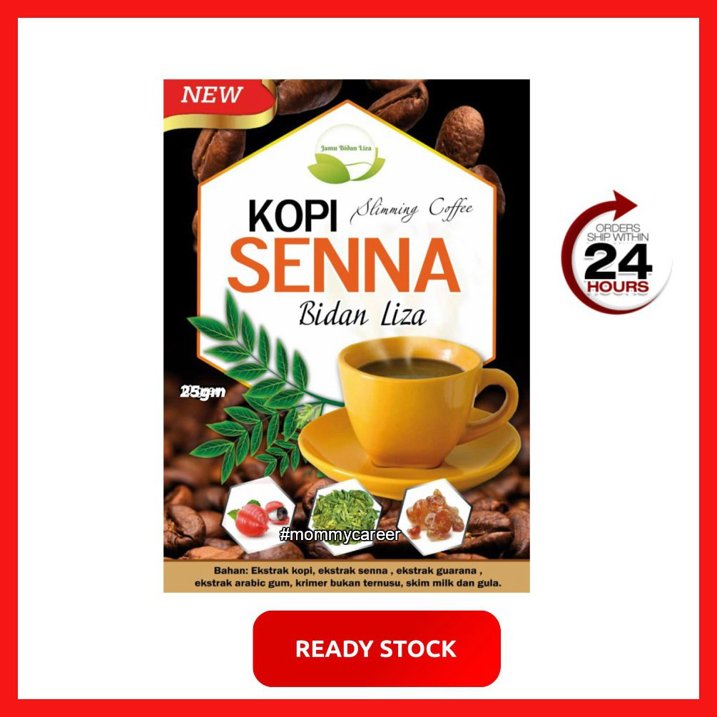 Ready Stock Kopi Senna Kempis Perut Kurus Sachet Botol Papan Sembeli