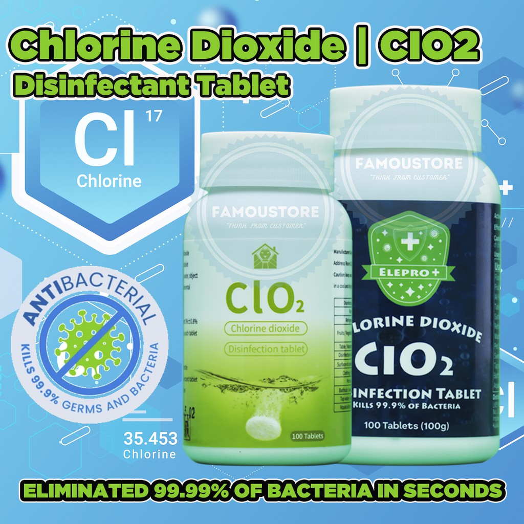 ORIGINAL Chlorine Dioxide Disinfectant Tablet CIO2 CLO2