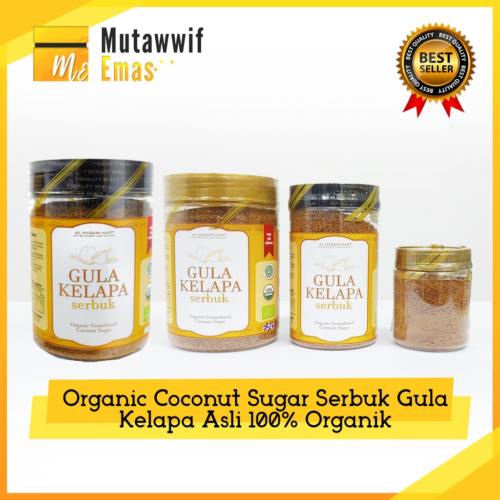 Organic Coconut Sugar Serbuk Gula Kelapa Asli 100 Organik Shopee