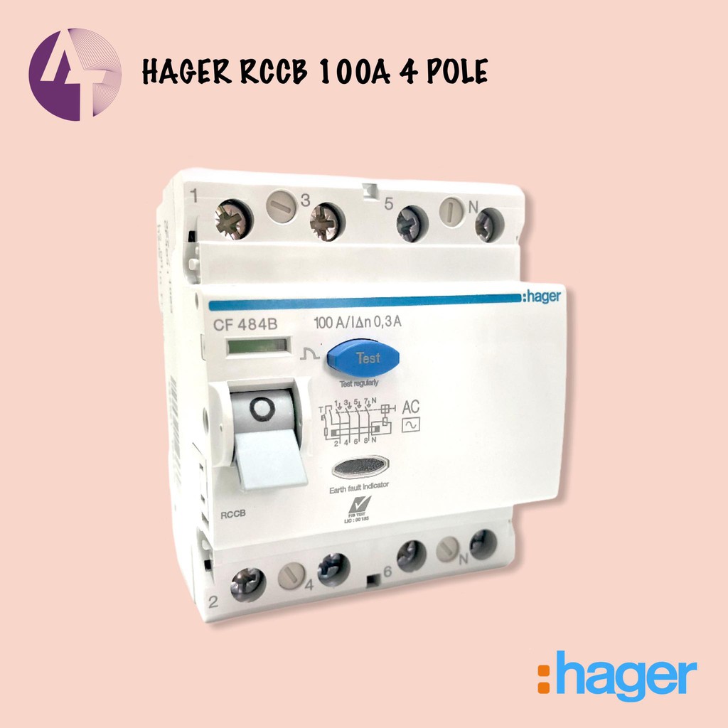 Hager Rccb Elcb A Pole A Shopee Malaysia